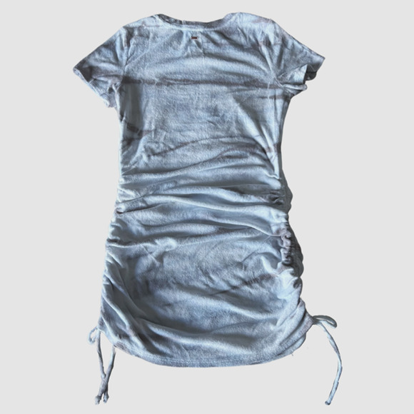 Victoria's Secret Beach Terry Cloth Ruched Side Dress Gray/Blue Tie Dye, NW-Sz S - Picture 7 of 9